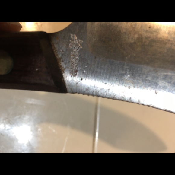 Canadian trapper knife and leather sheath - Picture 8 of 13